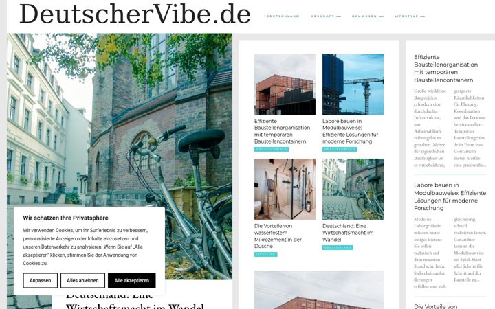Screenshot of deutschervibe.de