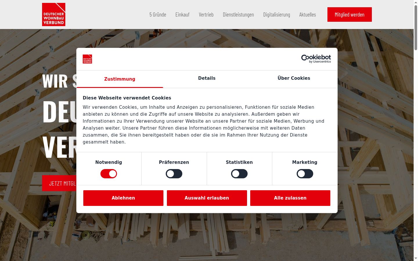 Zrzut ekranu banera zgody wyświetlanego przed jakąkolwiek interakcją
