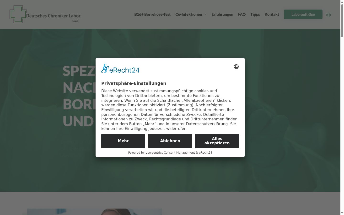 Screenshot tal-banner tal-kunsens muri qabel kwalunkwe interazzjoni