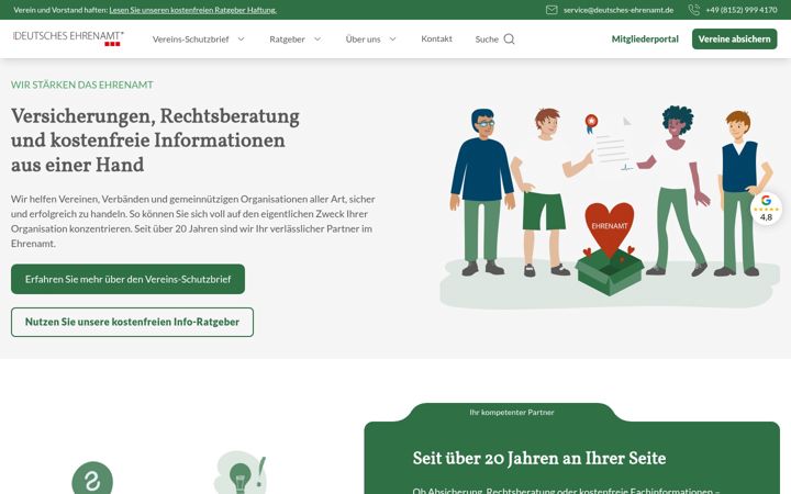 Screenshot di deutsches-ehrenamt.de