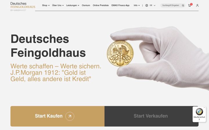 Screenshot of deutsches-feingoldhaus.de
