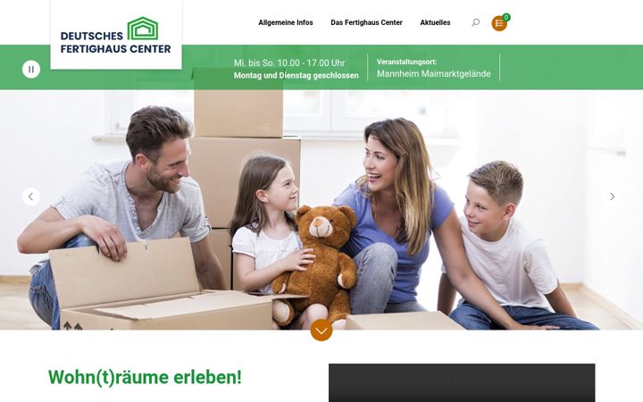 Screenshot di deutsches-fertighaus-center.de