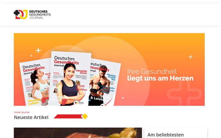 Screenshot of deutsches-gesundheits-journal.com
