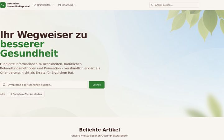 Screenshot of deutsches-gesundheitsportal.de