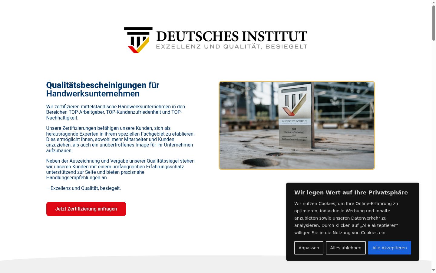 Screenshot tal-banner tal-kunsens muri qabel kwalunkwe interazzjoni