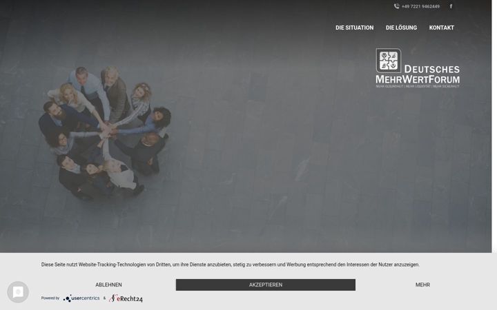 Screenshot of deutsches-mehrwertforum.com