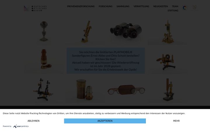Screenshot of deutsches-optisches-museum.de