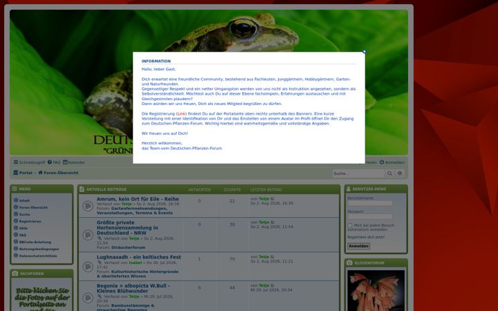 Screenshot of deutsches-pflanzen-forum.de