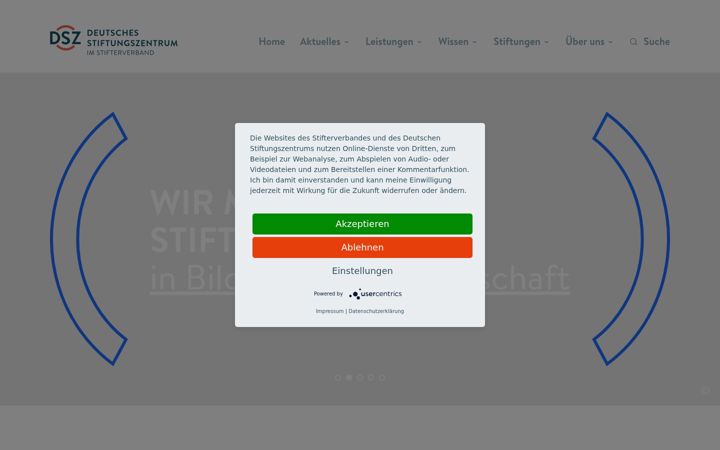 Screenshot of deutsches-stiftungszentrum.de