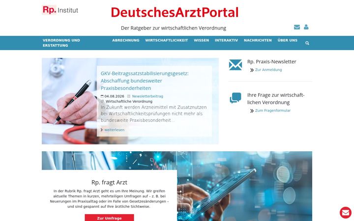 Zrzut ekranu deutschesarztportal.de