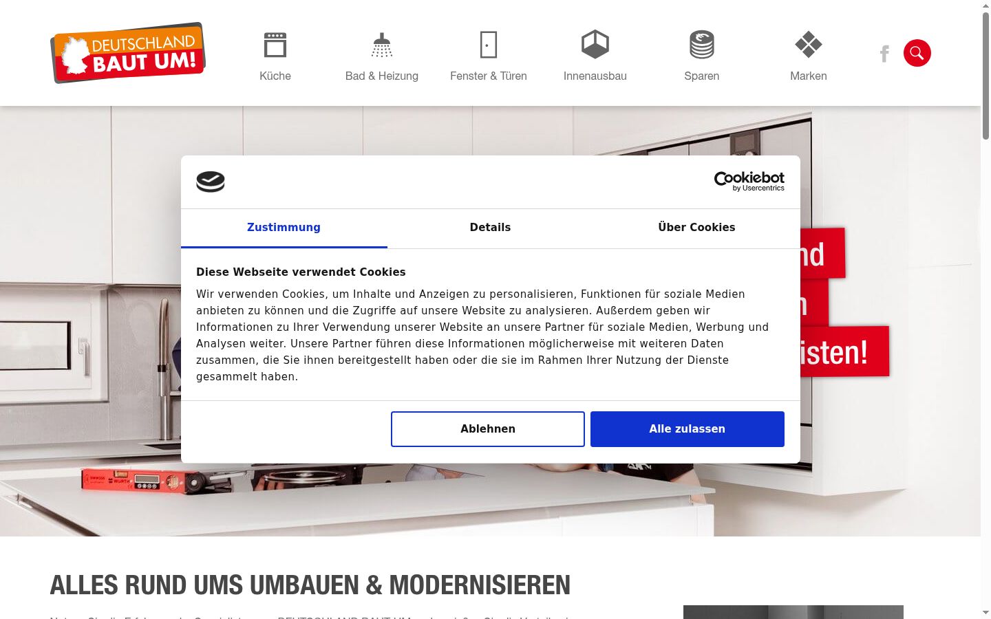 Snímek obrazovky baneru souhlasu zobrazeného před jakoukoli interakcí