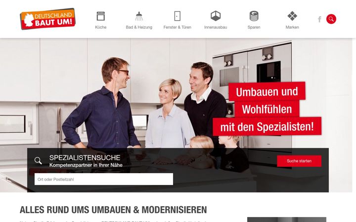Snímek obrazovky deutschland-baut-um.de