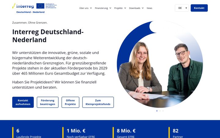 Screenshot of deutschland-nederland.eu