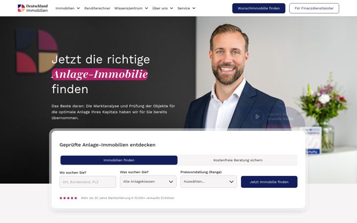 Screenshot of deutschland.immobilien