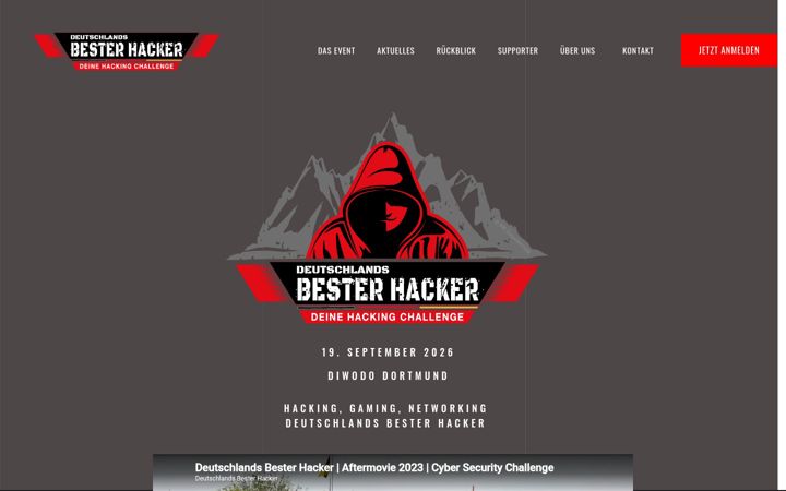 Captură de ecran a deutschlands-bester-hacker.de