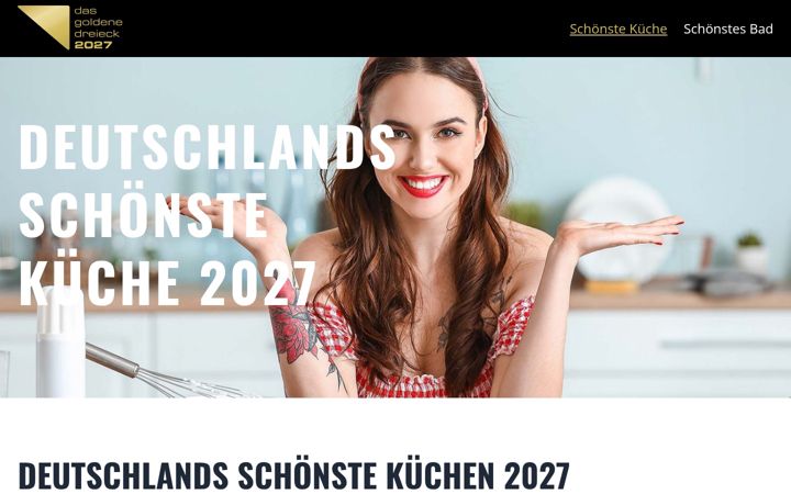 Captură de ecran a deutschlands-schoenste-kueche.de