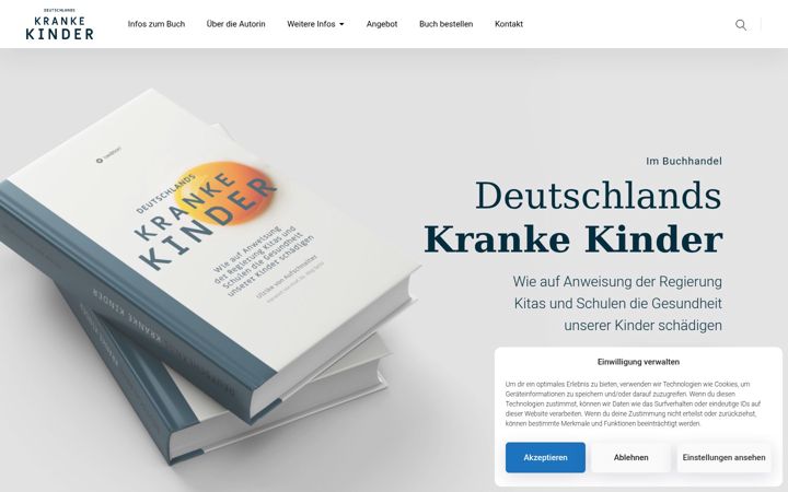 Ekrānuzņēmums no deutschlandskrankekinder.de