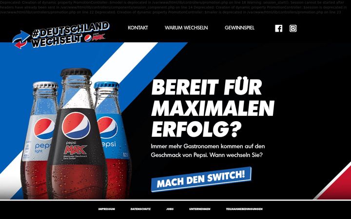 Captură de ecran a deutschlandwechselt.de
