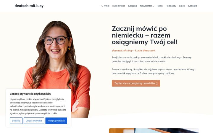 Screenshot of deutschmitlucy.eu