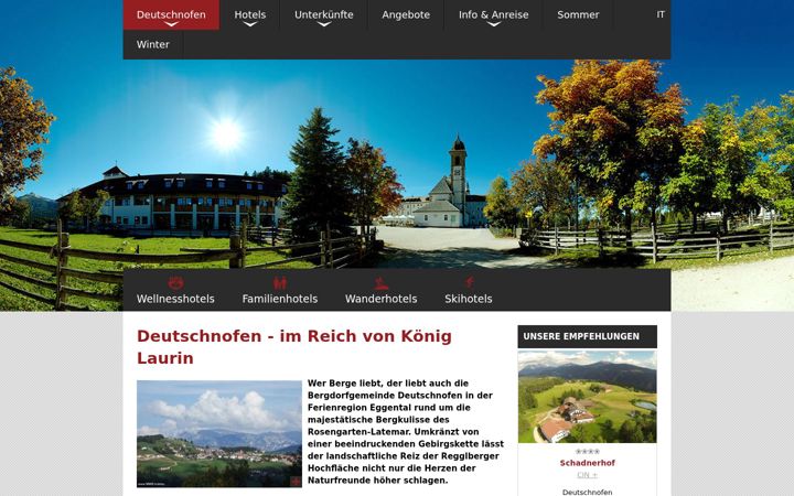 Ekrano kopija deutschnofen.org
