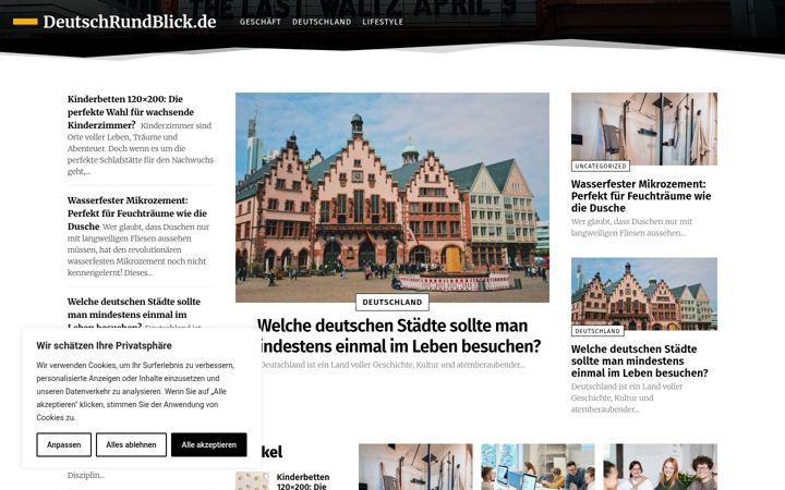 Skärmbild av deutschrundblick.de