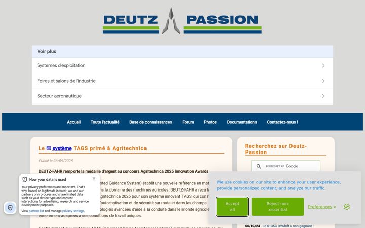 Screenshot του deutz-passion.fr