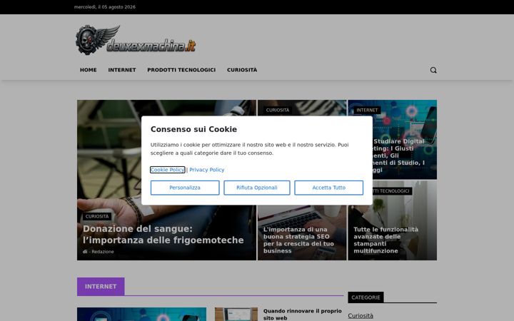Screenshot of deuxexmachina.it