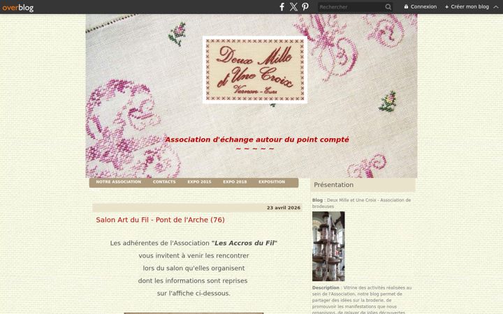 Screenshot of deuxmilleetunecroix.org