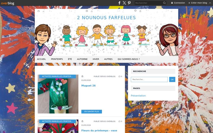 Screenshot of deuxnounousfarfelues.com
