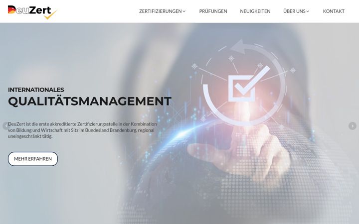 Skärmbild av deuzert.de