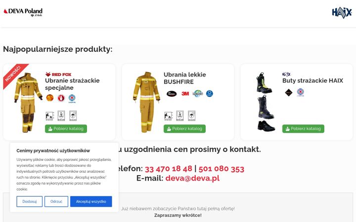 Screenshot ta' deva.pl