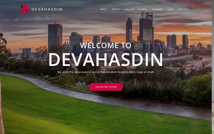Captura de ecrã de devahasdin.com.au