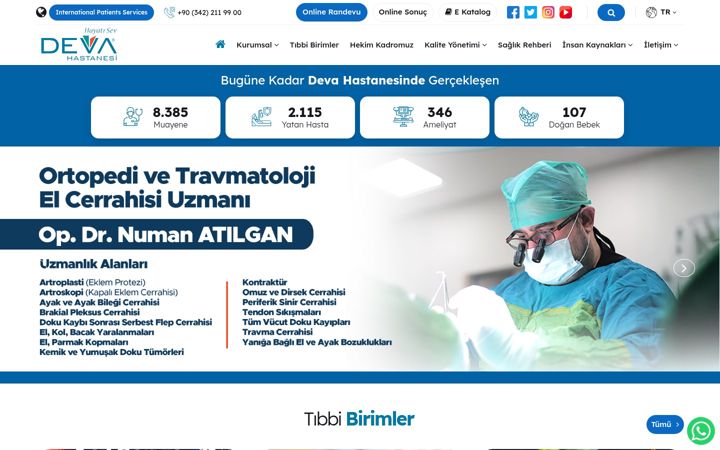 Screenshot of devahastanesi.com