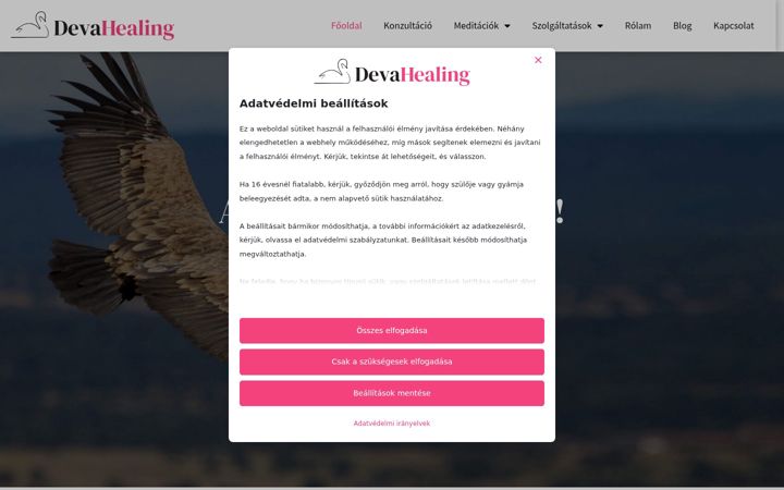 Screenshot of devahealing.hu