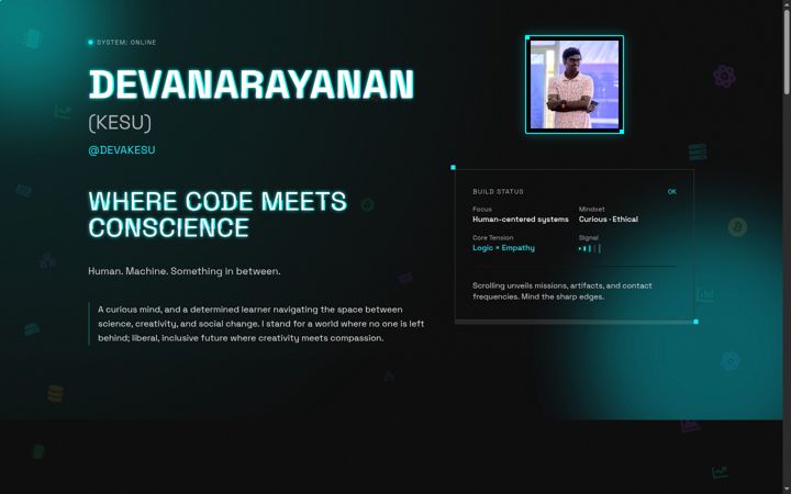 Screenshot of devakesu.com