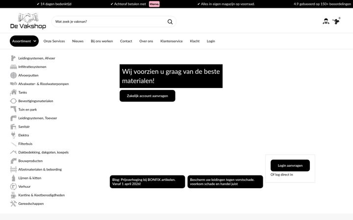 Screenshot of devakshop.nl