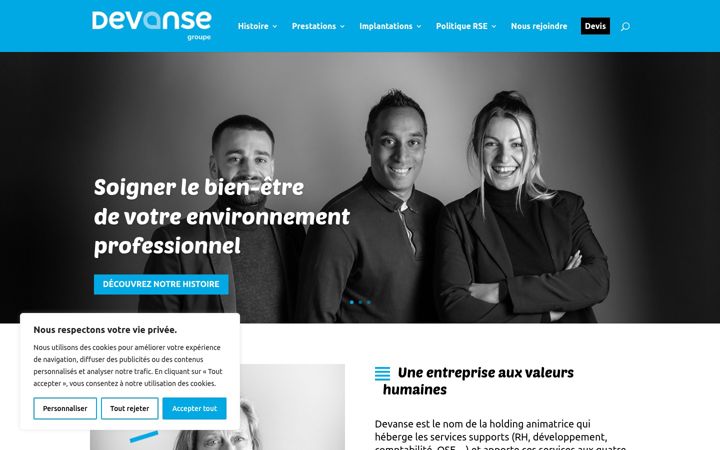 Screenshot του devanse.fr