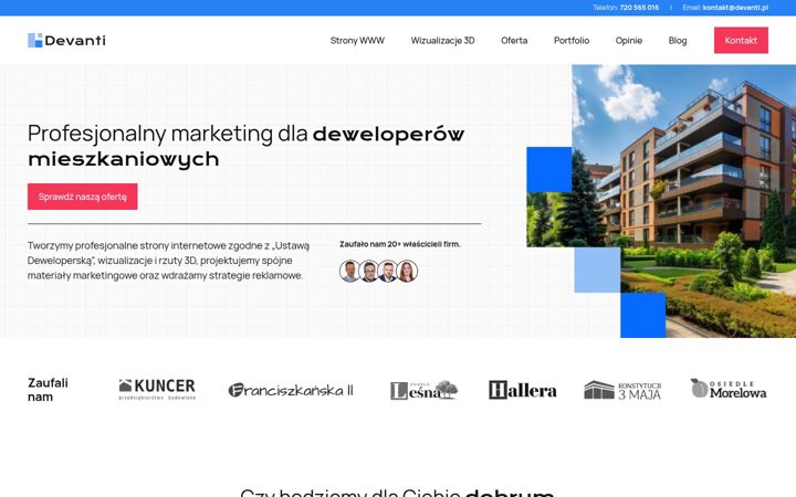 Screenshot ta' devanti.pl
