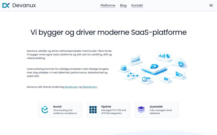 Screenshot of devanux.com