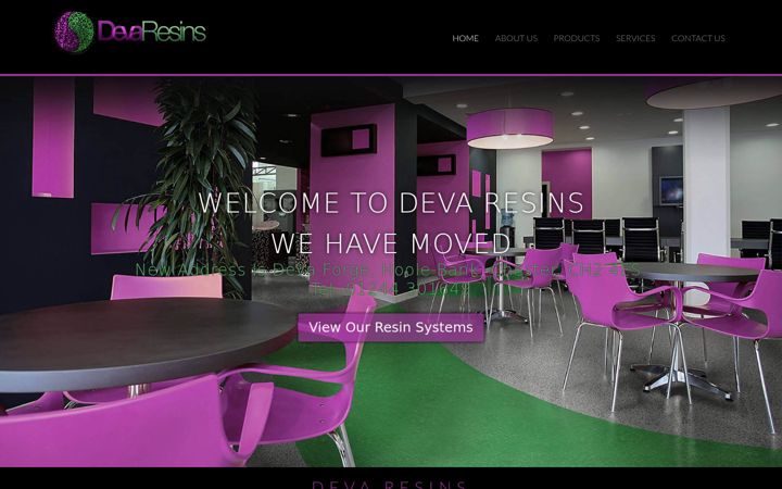 Screenshot of devaresins.com