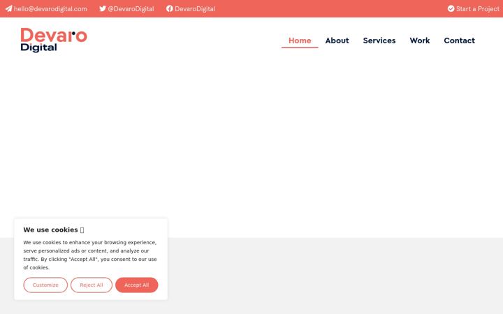 Screenshot of devarodigital.com