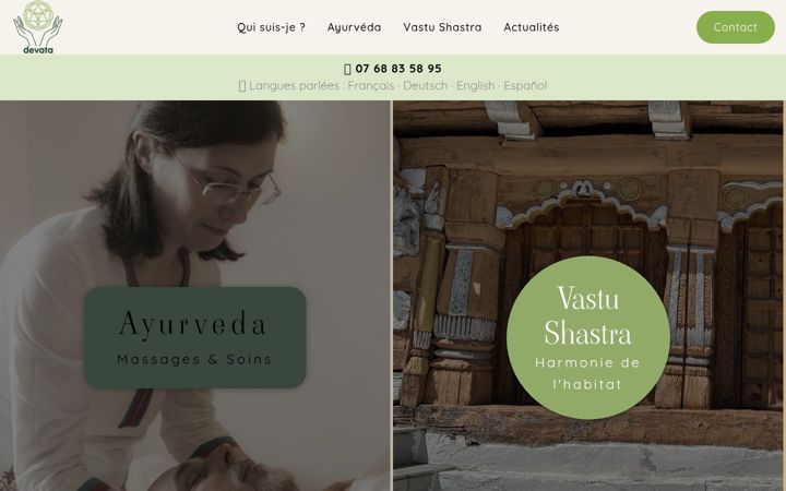 Screenshot του devata.fr
