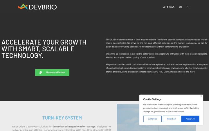 Screenshot of devbrio.com