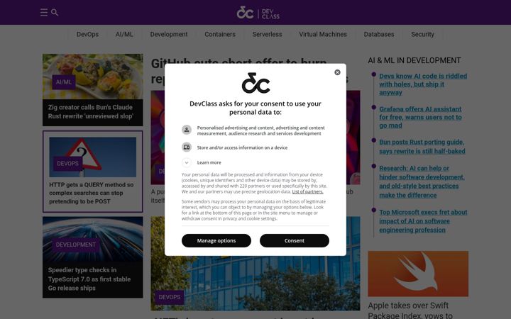 Screenshot of devclass.com