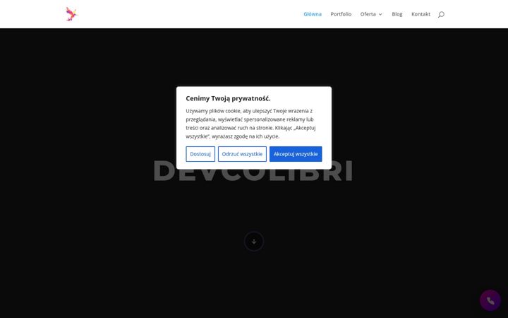 Screenshot ta' devcolibri.pl