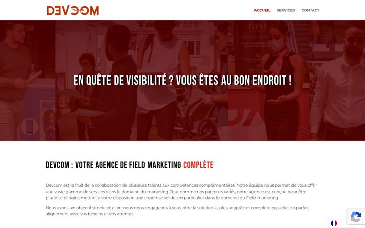 Screenshot of devcom.ch