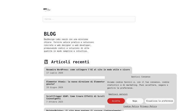 Screenshot of devdesignlabs.it