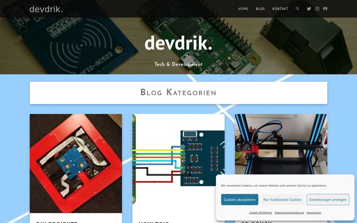 Skærmbillede af devdrik.de
