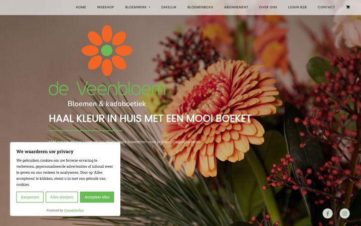 Képernyőkép: deveenbloem.nl