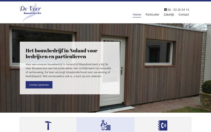 Képernyőkép: deveerbouwservice.nl